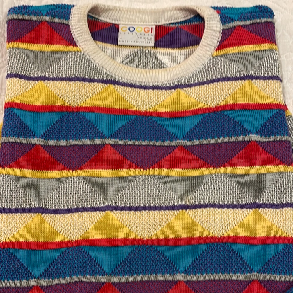 COOGI Australia 100% cotton sweater size L